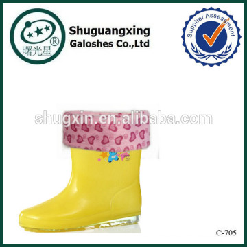 jelly rain boots shoes\childrens cheap rubber rain boots/ C-705